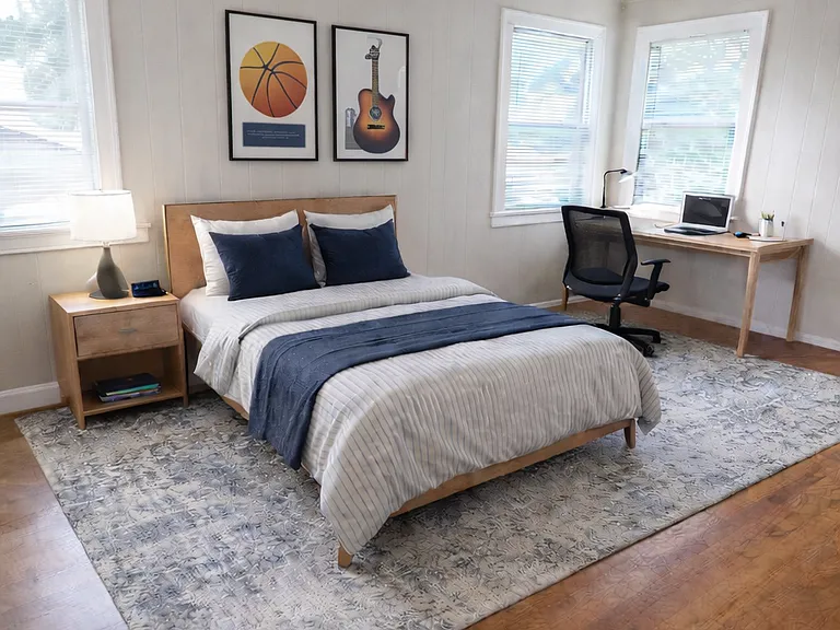 Upstairs Bedroom #2-Large and plenty of room for bed, desk and dresser