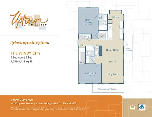 Floor plan The Windy City