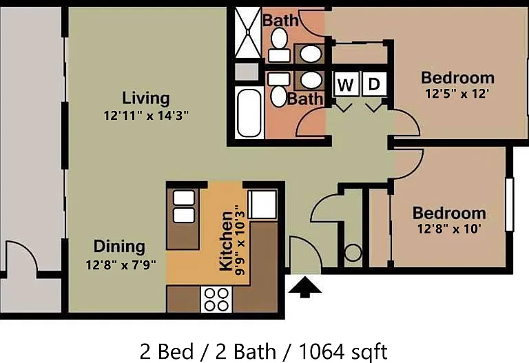 2X2 1064sqft 2X2 1064sqft