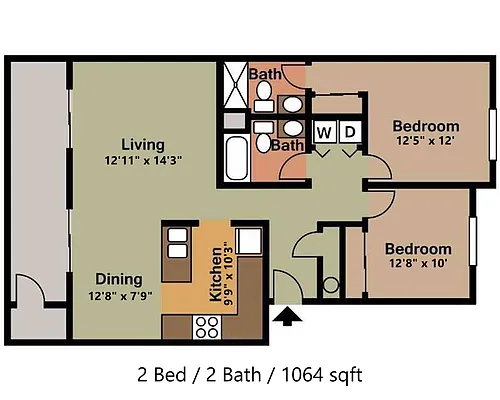 Floor plan 2X2