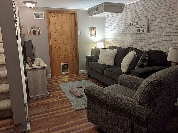 Door to laundry area