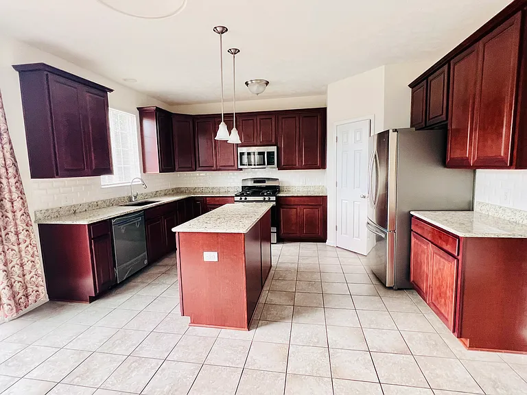 Ample of granite counter space and cabinets