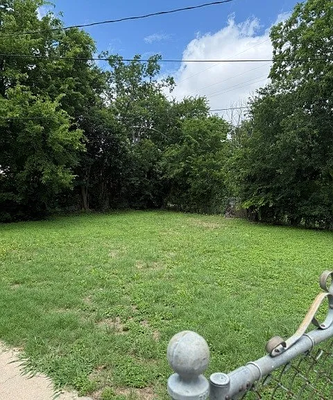 Back Yard from Drive way