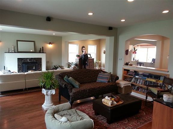 Great room with fire place