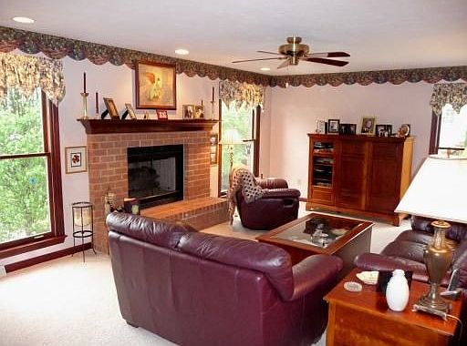 First floor Family Room w/ gas fireplace.  Game Room on lower level.