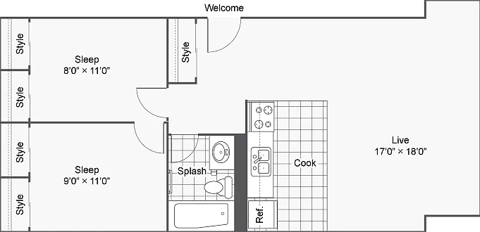 770 sqft 770 sqft