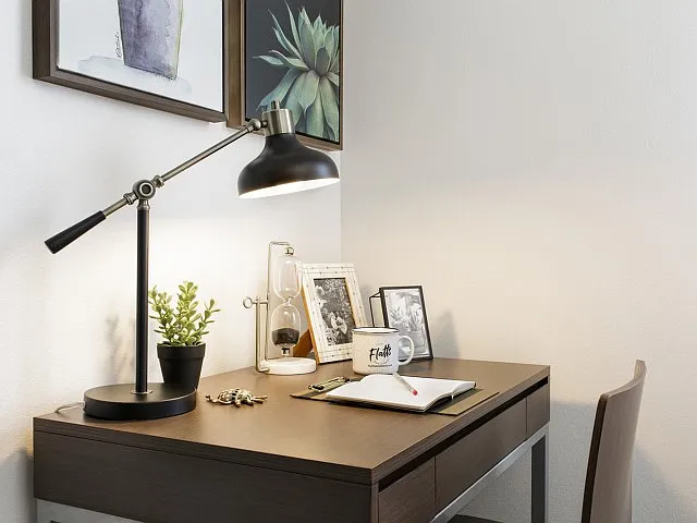Boost Productivity with Dedicated Desk Niche and Study Area in Each Bedroom at The Flatts Salisbury.