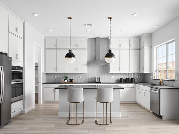 Bright kitchen with abundant cabinet space
