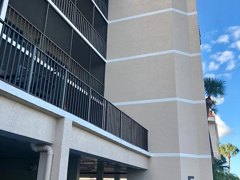 Outside of building.