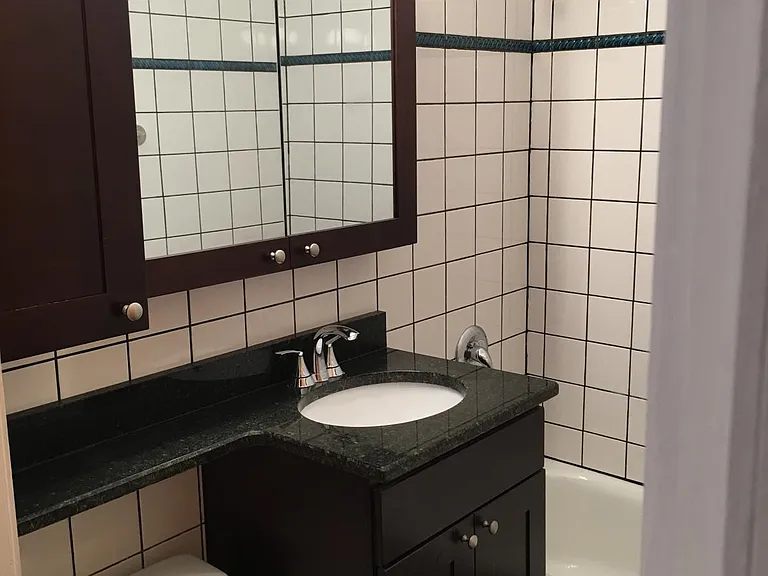 Newer bathroom with granite