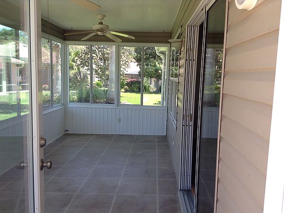 View from outside patio looking into Florida Room