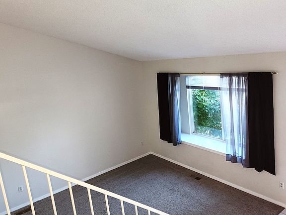 Living room with large bay window