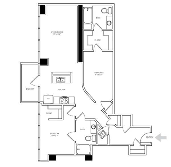 Floor plan B3A
