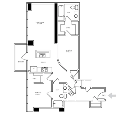 Floor plan B3A