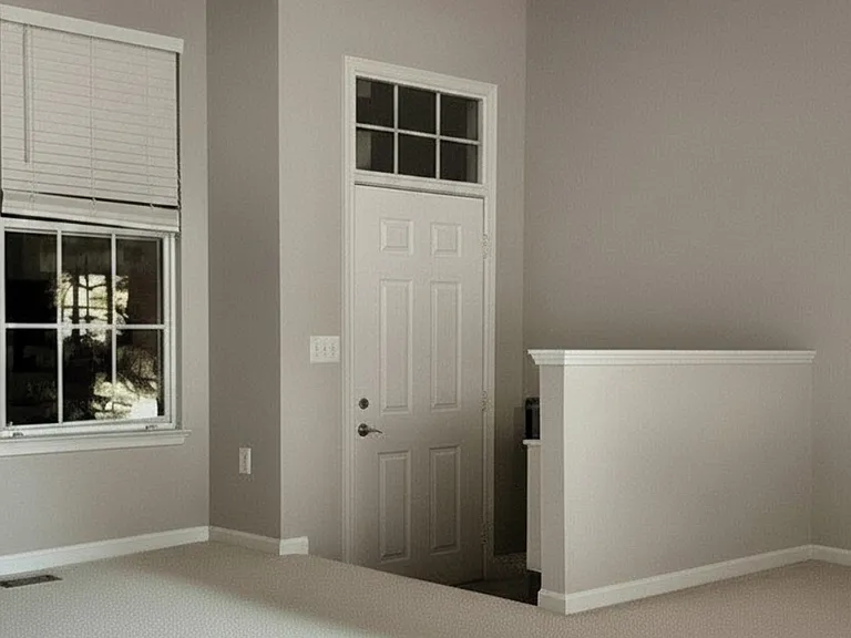 Front door off of living room