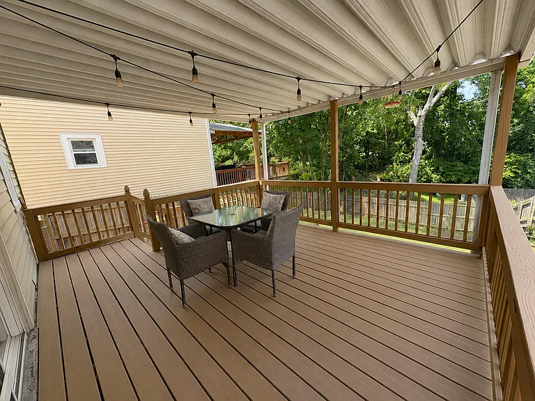 Covered multi-level deck