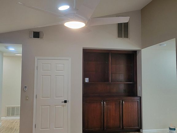 Display cabinet in family room