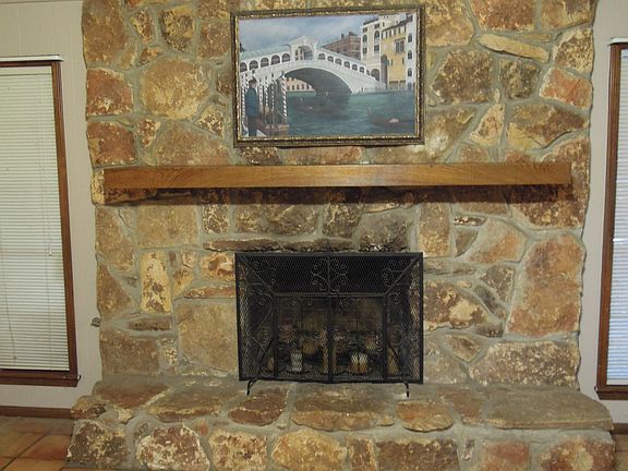 Stone Fireplace