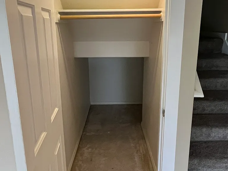 under stairs storage.