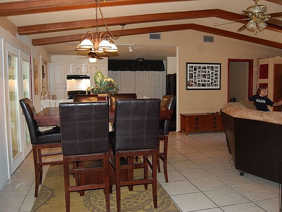 Vaulted ceilings give this living room a great, open feeling!