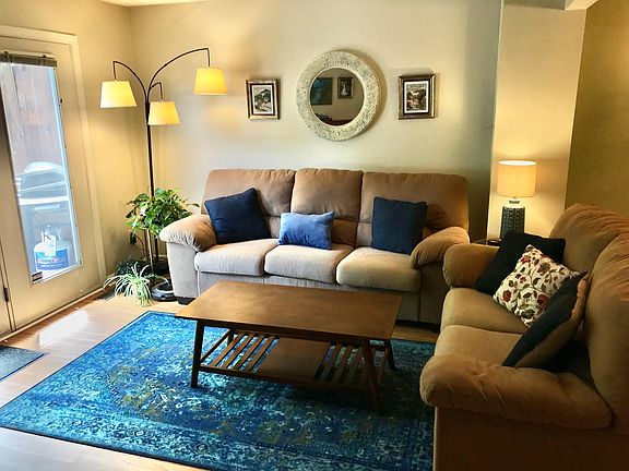Living room main floor- patio door on left