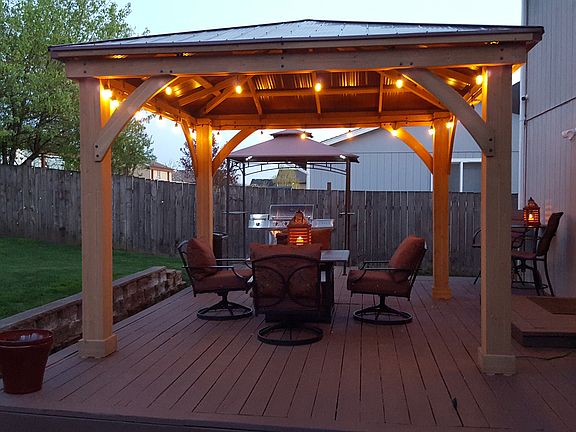 Back Yard With Gazebo