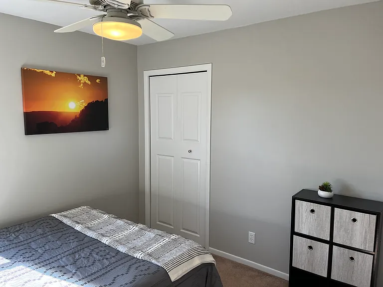 Upstairs bedroom 3 with queen bed