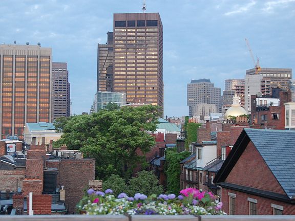 View from private roof deck