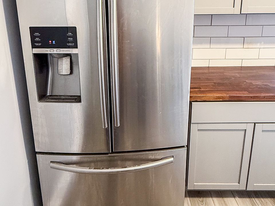 Modern fridge 3 door with ice/water maker