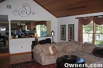 Living Area into Kitchen