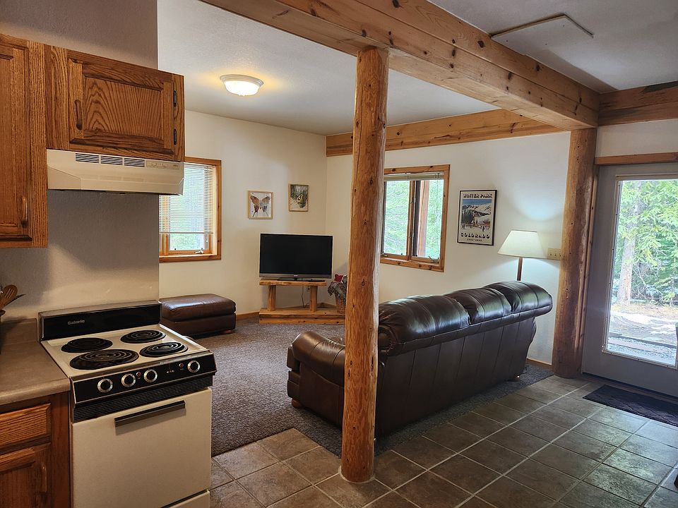kitchen and living room