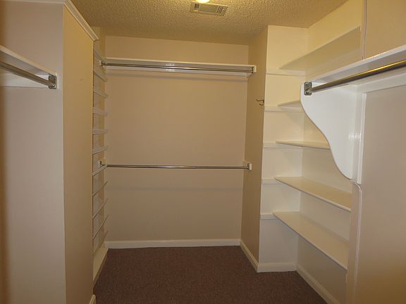 One of two walk in master closets