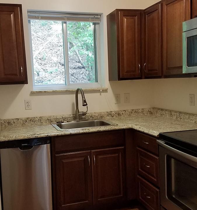 New cabinets and appliances