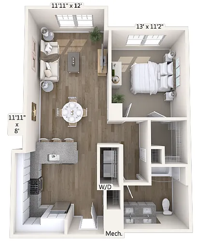 Floor plan A4-5116-814-sqft