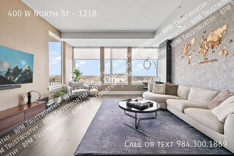 Luxury 12th-Floor Condo Downtown Raleigh $2,400/Month — Photo 2