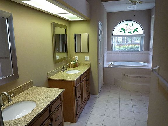 new dual vanities with granite