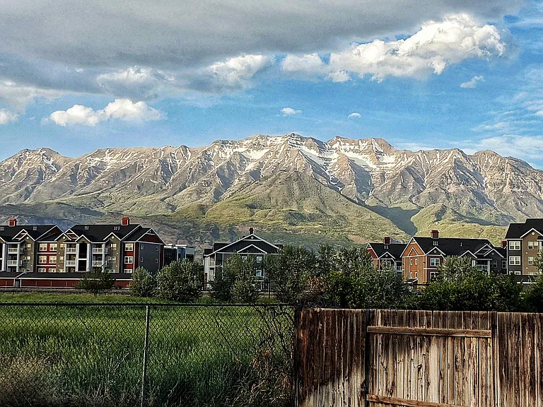 Backyard view of Mt. Timpanogos