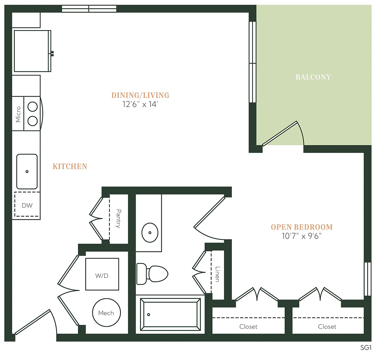 Floor plan A1A