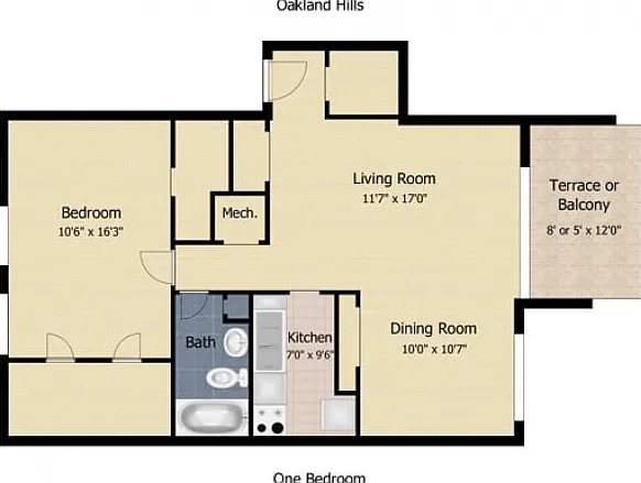 One Bedroom One Bedroom