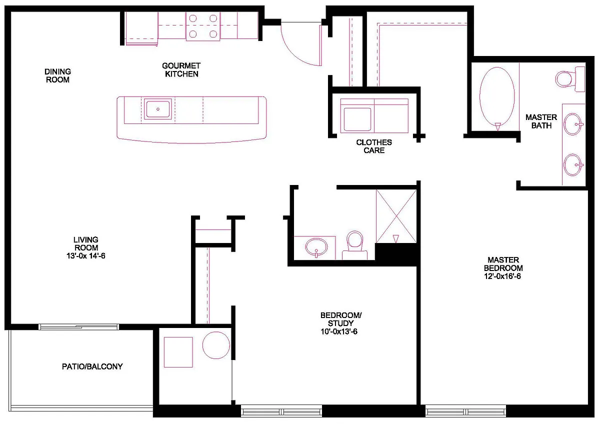 Floor plan The Ghent