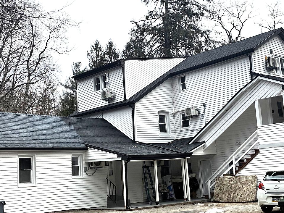 Back of the apartment complex