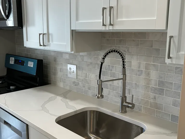 Deep sink and restaurant style faucet