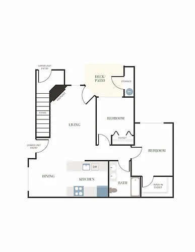 Floor plan 2 X 1