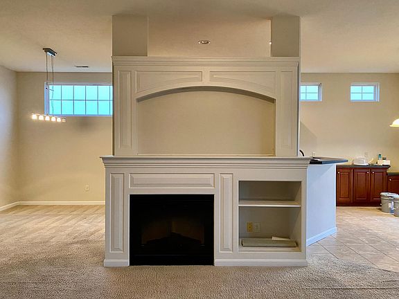 Fireplace in the living room