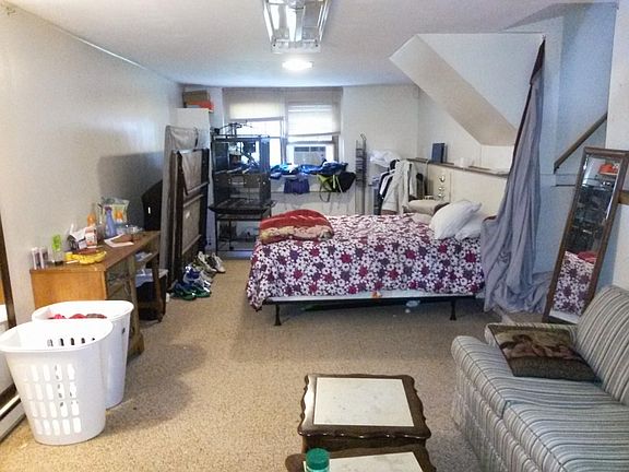 Family room basement facing backyard