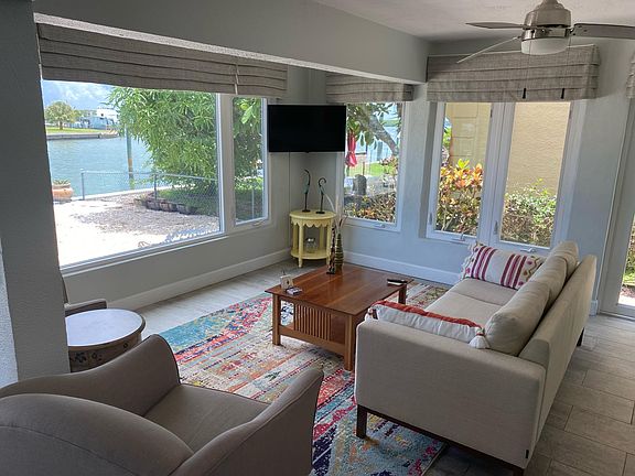 Living room overlooking the water.