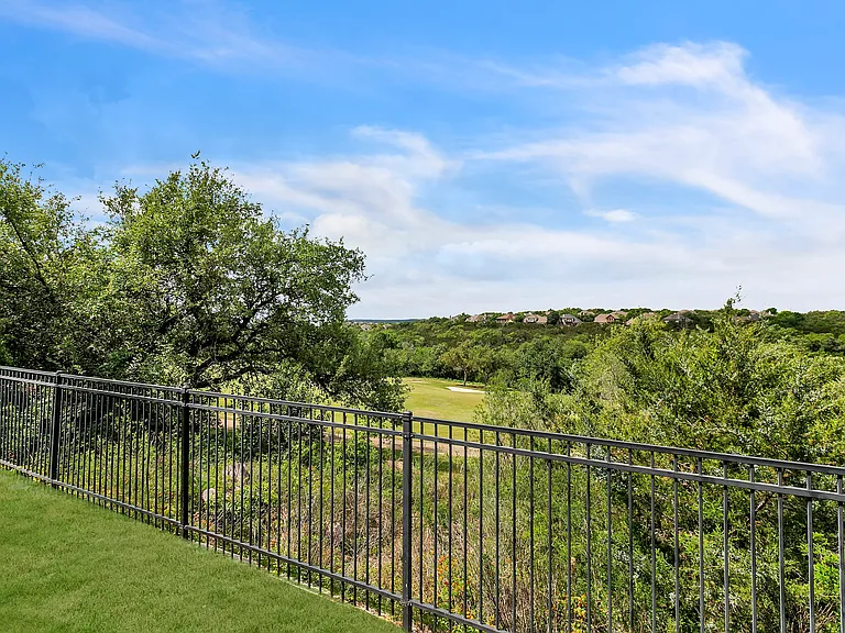 Back yard golf course view