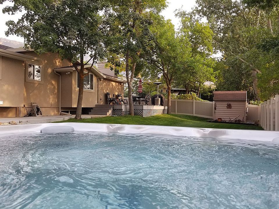 Back Yard Hot tub View