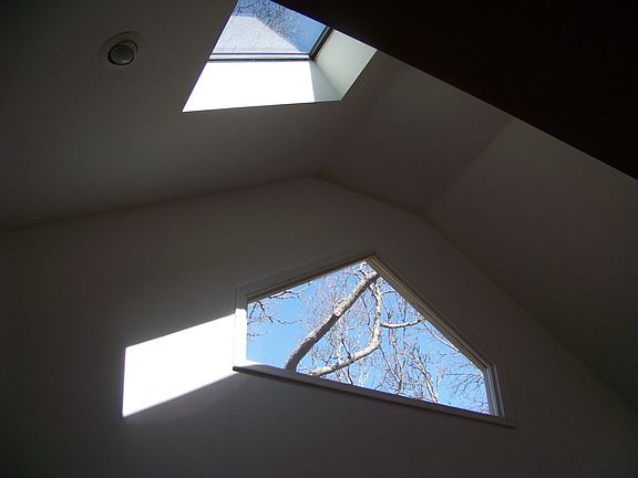 Skylights in Living Room