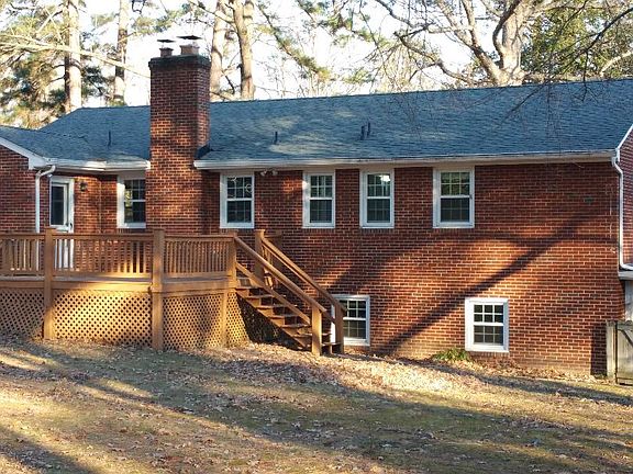 Rear of home, large deck